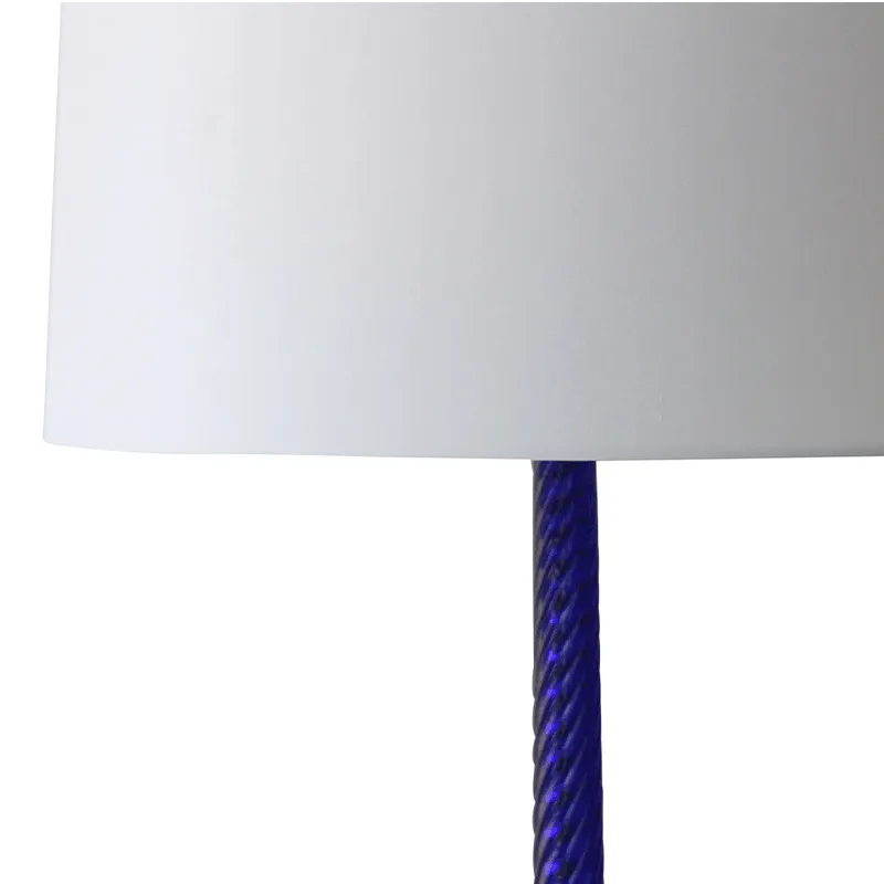 Vintage Cobalt Blue Murano Glass Floor Lamp