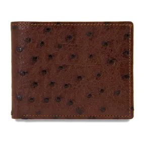 Wallet in Brown Ostrich