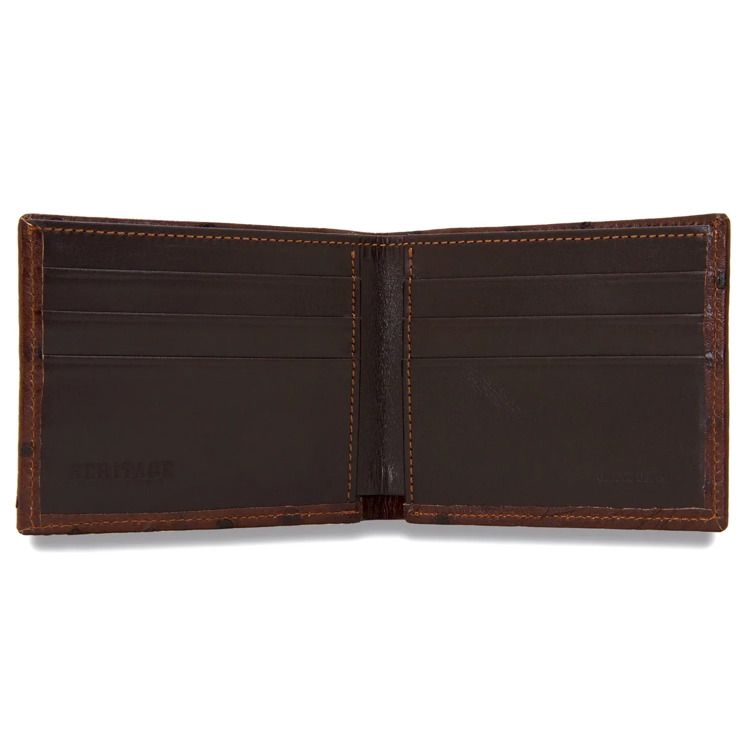 Wallet in Brown Ostrich