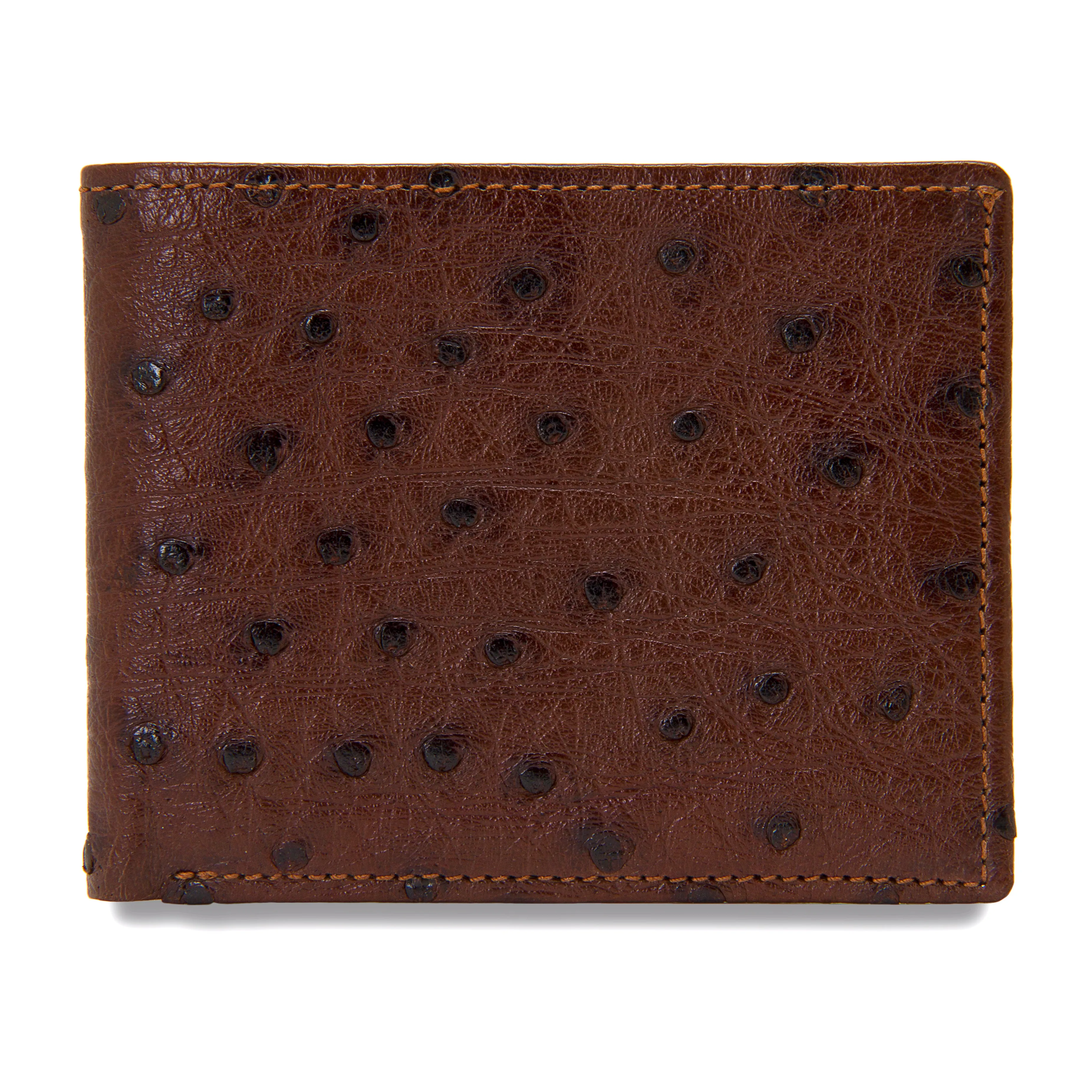 Wallet in Brown Ostrich