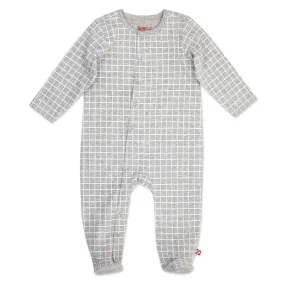 Windowpane Organic Cotton Footie