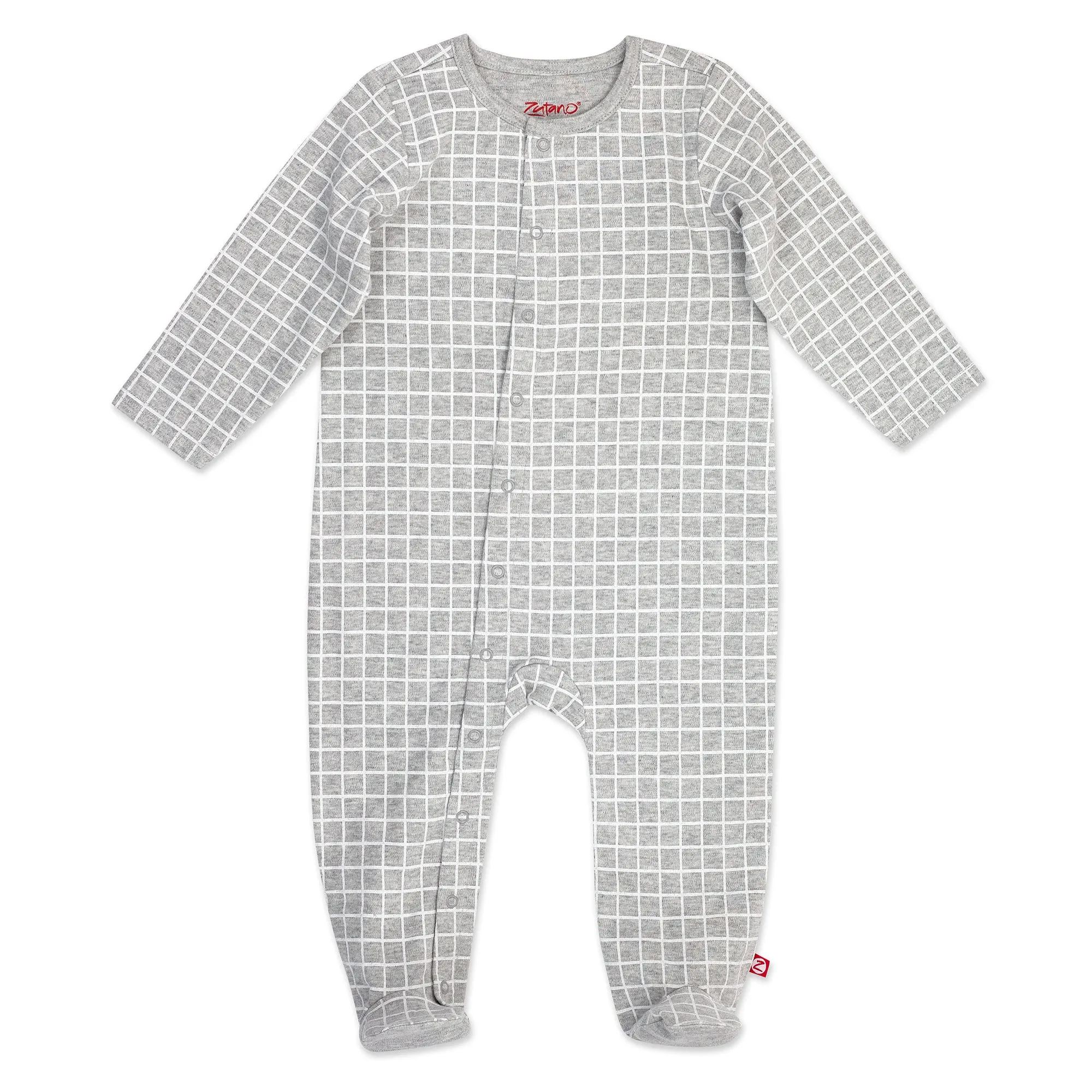 Windowpane Organic Cotton Footie